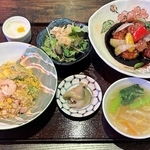 中国菜おおつかの「黒酢の酢豚定食」