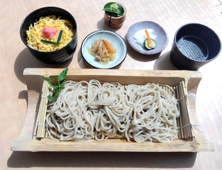 ぷらっときすみのの「ざる蕎麦定食」