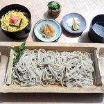 ぷらっときすみのの「ざる蕎麦定食」