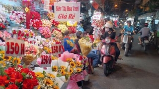 　「ソーリーストリート」と呼ばれるベトナム・ホーチミン市の花市場