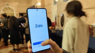　ベトナムで広く利用されているメッセージアプリ「Ｚａｌｏ」＝７月３日、ホーチミン