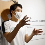 　２年後のパリ五輪への意欲を語る競泳男子の入江陵介選手＝７月２６日、東京都北区の味の素ナショナルトレーニングセンター