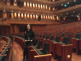 エリオ公演担当エリコこと、三浦栄里子氏（撮影・松本壮一郎）