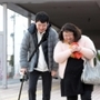 ＦＯＰ患者の山本育海さんと母智子さん。絆を力にともに歩む＝明石市鷹匠町、市立市民病院（撮影・中西大二）