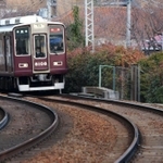 住民の反対運動で急カーブになった阪急神戸線＝神戸市東灘区住吉山手１