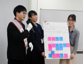 「ゆかたまつり来場者３倍に」を公約にしたグループ。大規模ファッションショーと、畳のランウェー設置を提案した
