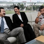 ラグビーに対する愛情と経験を生かした活動の展望について語る左から林さん、平尾さん、大八木さん＝神戸市東灘区