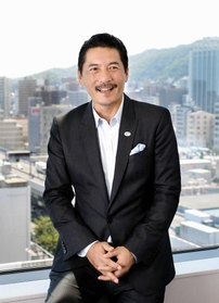 ラグビー・ワールドカップ（Ｗ杯）の神戸開催が決まり、今後の競技振興について話す平尾誠二さん＝２０１５年５月２１日、神戸市中央区