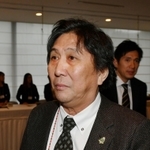 感謝の集いに参加した松尾雄治さん＝１０日午前、神戸市中央区港島中町６、神戸ポートピアホテル（撮影・笠原次郎）