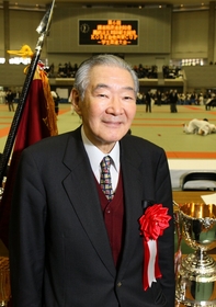 柔道の創始者・嘉納治五郎の孫で講道館名誉館長の嘉納行光さん＝神戸市須磨区のグリーンアリーナ神戸（撮影・大山伸一郎） 