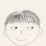 もとさん＝15歳・高校１年、好きなことはゲーム「スプラトゥーン」（似顔絵の作者は母親）