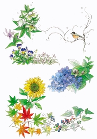 季節は巡る（絵本「いびらのすむ家」より）