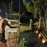 ２０１６年は実施されない琵琶町公園の慰霊祭＝２０１５年１月１７日、神戸市灘区琵琶町１