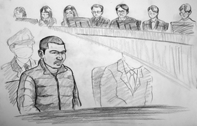 神戸・長田女児殺害事件の初公判に臨む君野康弘被告