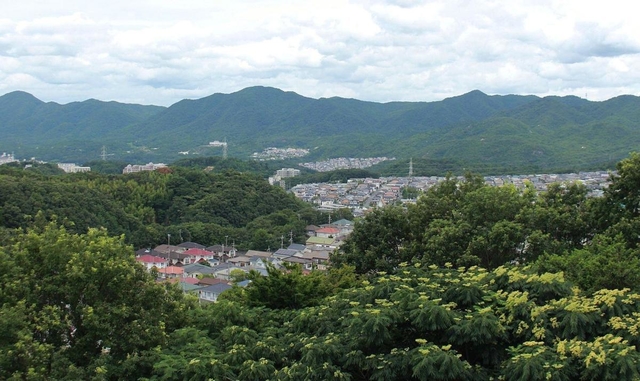 校舎４階からの眺め＝神戸市北区大脇台