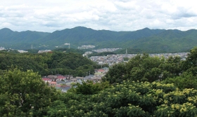 校舎４階からの眺め＝神戸市北区大脇台