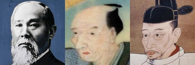 （左から）伊藤博文、伊能忠敬、豊臣秀吉