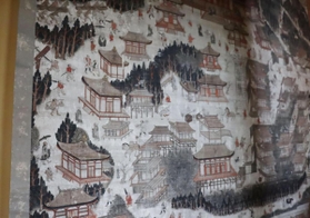 宝物庫に展示される「明要寺参詣曼荼羅図」