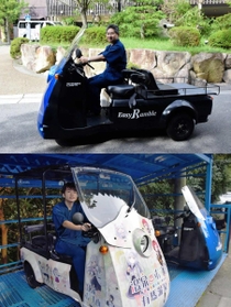 電動３輪駆動車「イージーランブル」＝神戸市北区有馬町