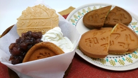 今話題の「炭酸和ッフル」＝三ツ森本店