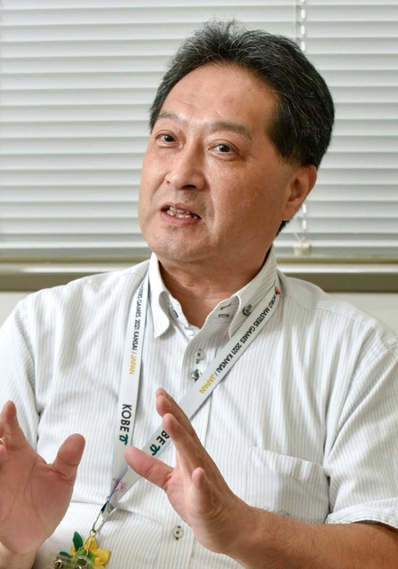 神戸マラソン大会実行委事務局長の川中徹さん