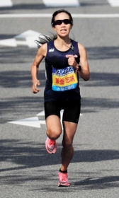 女子５位に入った兼重志帆（撮影・斎藤雅志）