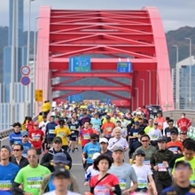 第１０回神戸マラソン／ハーバーランド・フィニッシュ／（７）