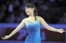 ２０１９年四大陸選手権のエキシビションで演技する三原舞依
