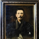 石橋和訓が描いた新潟・小千谷の実業家、西脇国三郎の肖像画