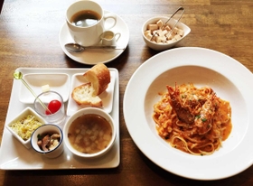 スパゲッテリアムンカフェのパスタセットメニュー