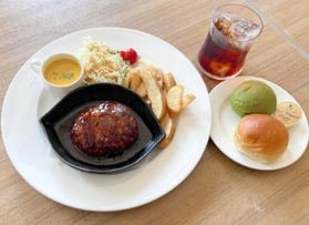 ジョリポーの「ビーフハンバーグランチ」