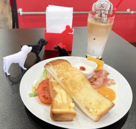 ＡＧＵｃａｆｅ（アグカフェ）の「モーニングプレートセット」