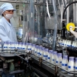 昭和乳業の生産ライン＝尼崎市浜２