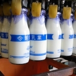 兵庫県内で唯一、学校給食用のビン牛乳を生産する「昭和乳業」の工場＝尼崎市浜２