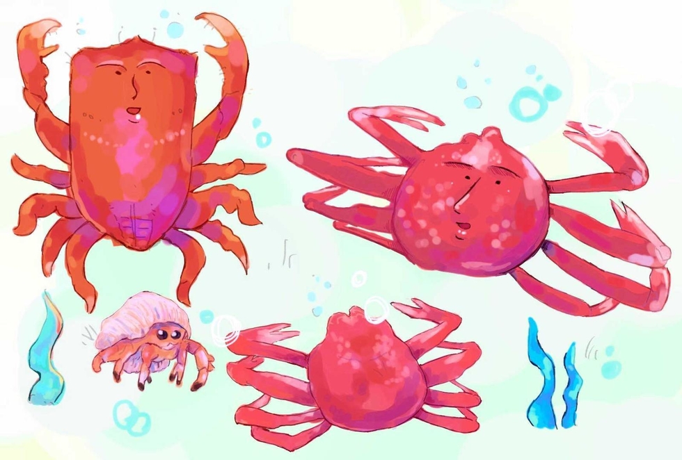 赤いカニコ 原画 fit=scale-down,w=1200