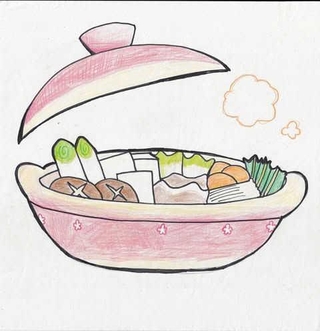 イラスト　尼崎小田高校３年　●田愛、岡本奈々　※●は「角」の中心の線が下に突き抜ける異体字