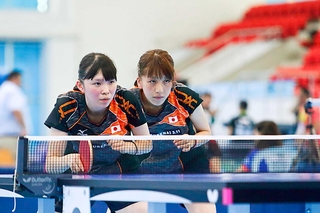 トルコ・サムスン大会の卓球選手＝２０１７年（全日本ろうあ連盟提供）
