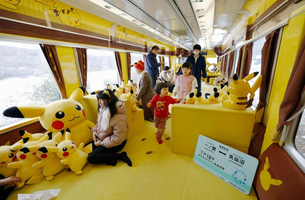 おもしろ発見！モビリティー＞（7）ポケモン列車、運行チュウ