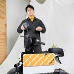 タタメルバイクへの思いを語るイコマ社長の生駒崇光さん