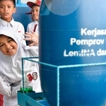 外遊びの後に手を洗うヌールさん（日本ユニセフ協会提供）