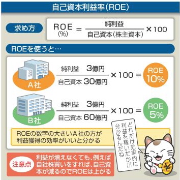 自己資本利益率（ＲＯＥ）