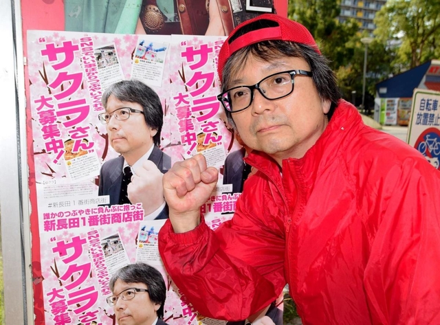 新長田１番街商店街を褒め倒してくれる「サクラ」の募集に執念を燃やす同商店街振興組合の木村繁一理事長＝長田区