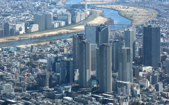 武蔵小杉など、郊外でも共働き世帯のニーズを捉えたエリアは人気が高い（川崎市）