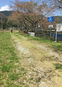 「銀の馬車道」の跡地＝兵庫県神河町吉富