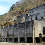 日本遺産に選ばれた「鉱石の道」にある明延鉱山の大仙選鉱場跡地＝養父市大屋町明延