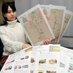 播磨地域のサイクリングコースを紹介したマップ＝姫路市役所