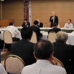 観光戦略などについて議論した日本遺産「銀の馬車道・鉱石の道」推進協議会総会＝姫路市内