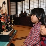 歴史ある建物内に展示される五月人形＝生野まちづくり工房「井筒屋」