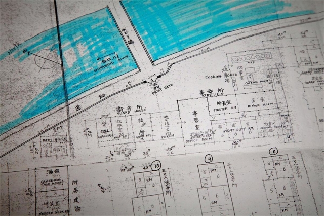 大阪捕虜収容所生野分所の図面