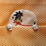 ポーチから顔をのぞかせるあんこう＝生野まちづくり工房「井筒屋」
